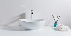 Раковина Gid N900 41х34 накладная матовая белая