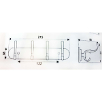 Крючок Trodos, 04.08.02 Планка, 302026, хром