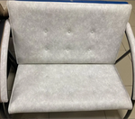 Диван Фортуна-5 (20) 2-х мест Эконом к/з белый/серый