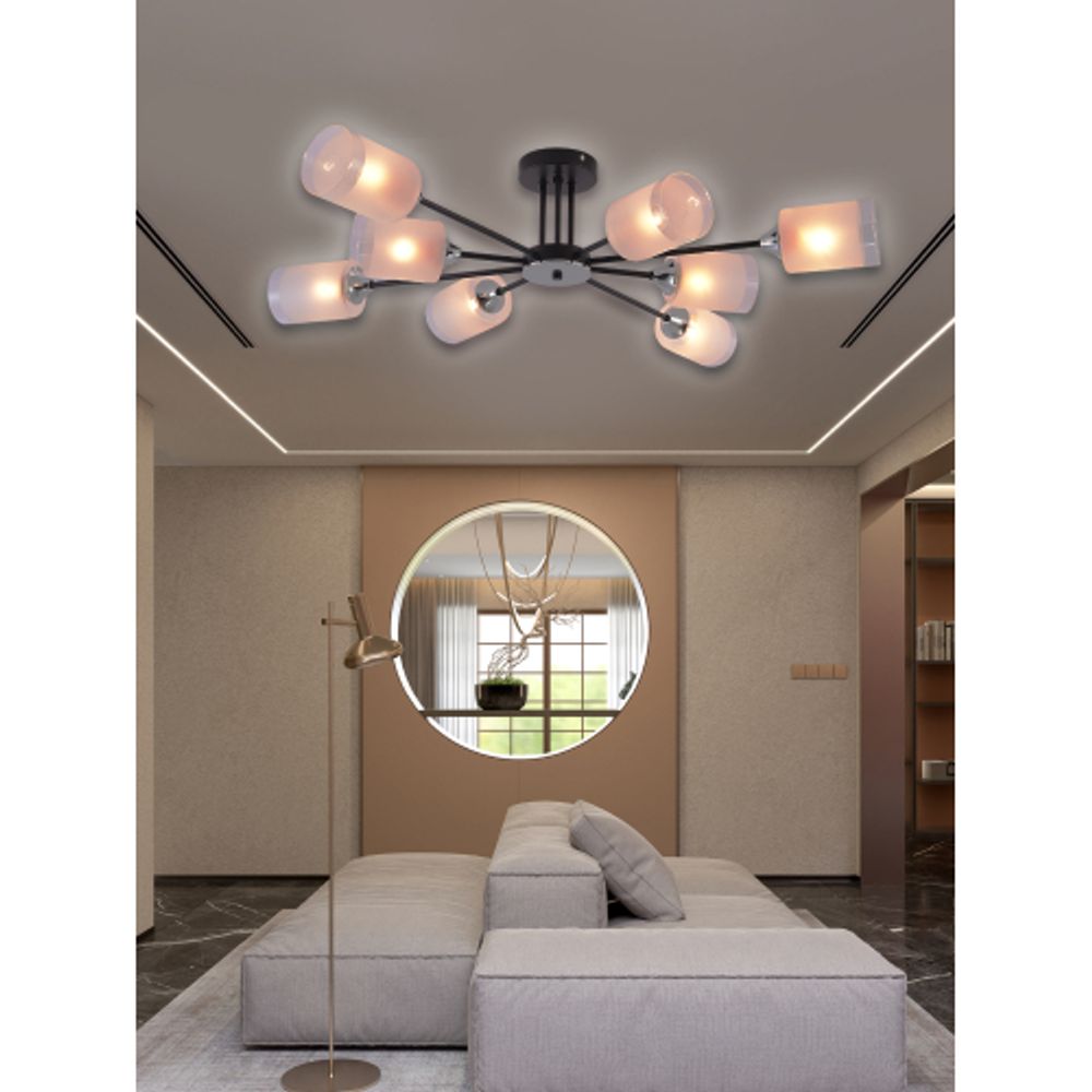 Люстра Rivoli Jocelyn 9191-308 8хЕ27 60 Вт модерн | Лайт