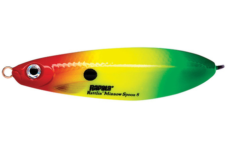 Незацепляйка RAPALA Rattlin' Minnow Spoon 8 см, цвет RYGR