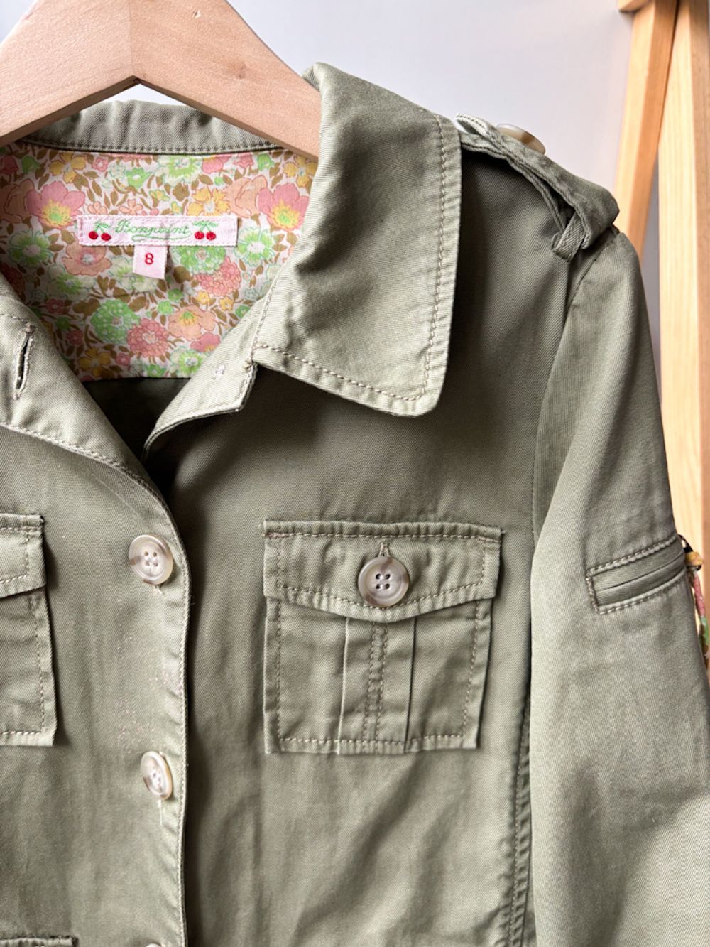 Хлопковая куртка-ветровка Bonpoint, 128