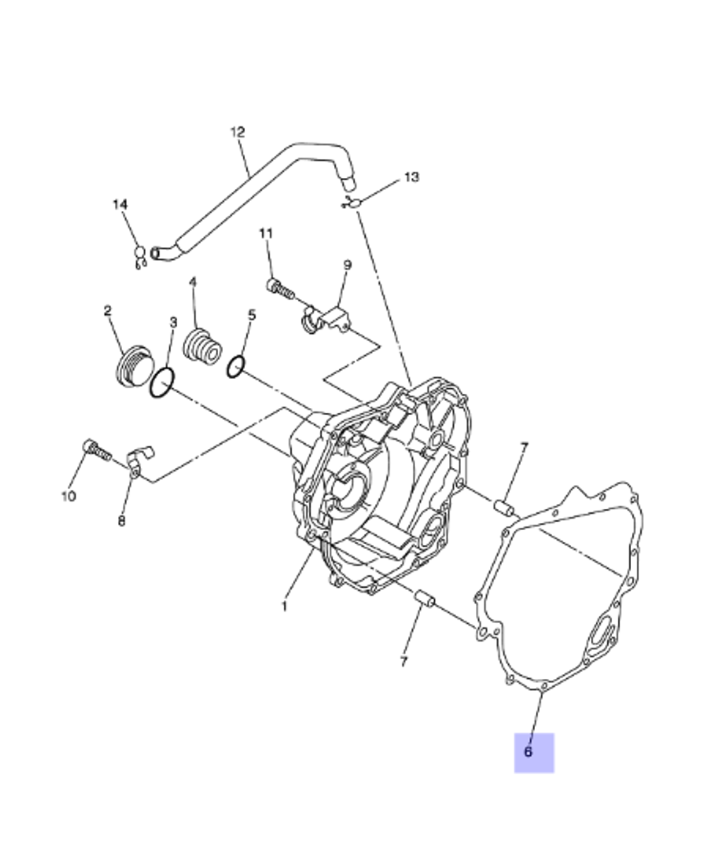 Прокладка Yamaha 8ES154610100