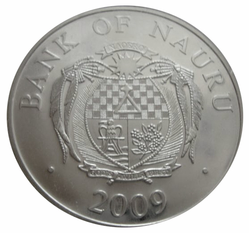 10 долларов Чемпионат мира по футболу ЮАР 2010 г. Науру 2009 г. Proof