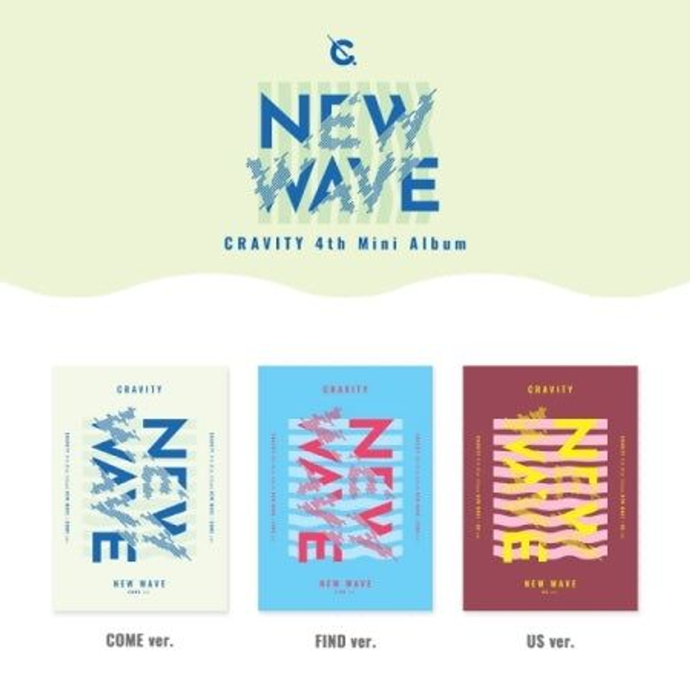 Альбом CRAVITY - NEW WAVE 4th Mini Album 3 Version SET