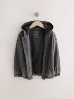 Куртка джинсовая с капюшоном для мальчика Next Q61-567, Черный