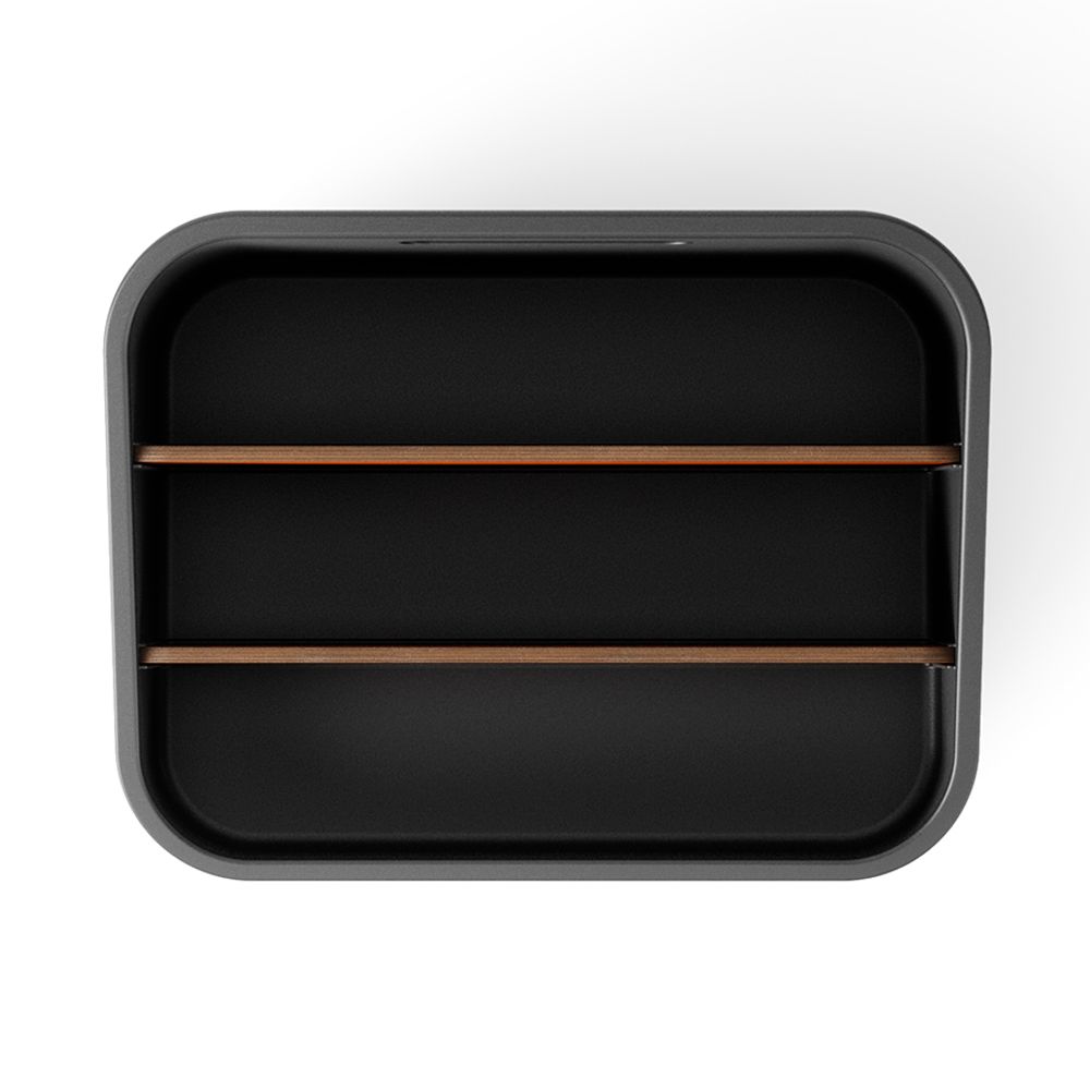 Органайзер Bellwood, 29х20 см, черный/орех