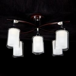 Citilux Фортуна CL156152 Люстра с поворотными плафонами Венге Хром