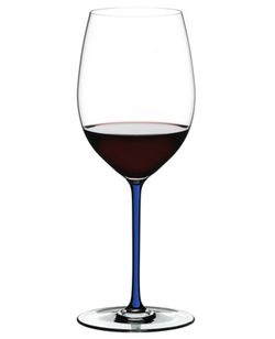 Бокал для красного вина с синей ножкой 625мл Riedel Fatto a Mano Cabernet Австрия