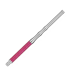 Caesar aluminium carbon мундштук - 29 cm - Red