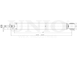 Амортизатор газовый задней подвески UNIO SAB-10688