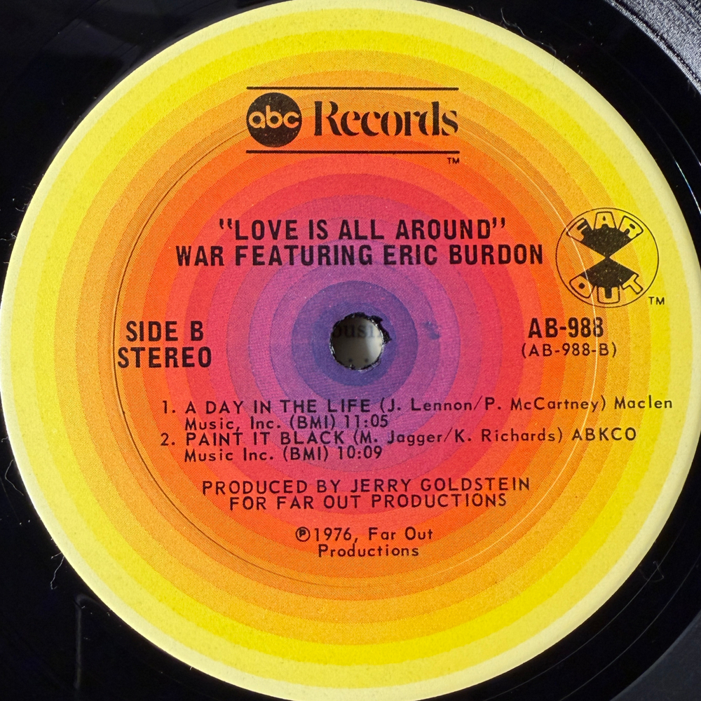 War Featuring Eric Burdon – Love Is All Around (США 1976г.)