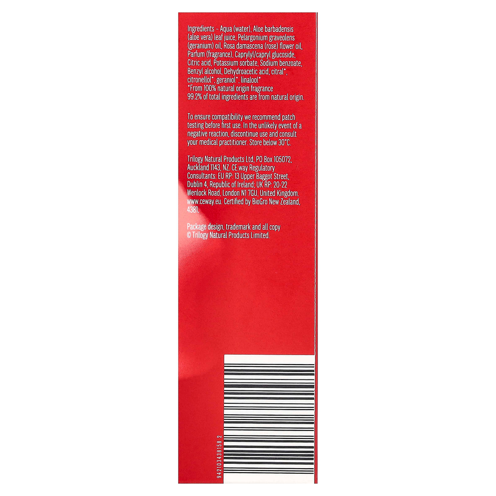 Trilogy, увлажняющий тоник-спрей, для всех типов кожи, 20 мл (0,68 жидк. унции)