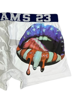 Мужские трусы боксеры белые с принтом, хлопок L/50, Primal