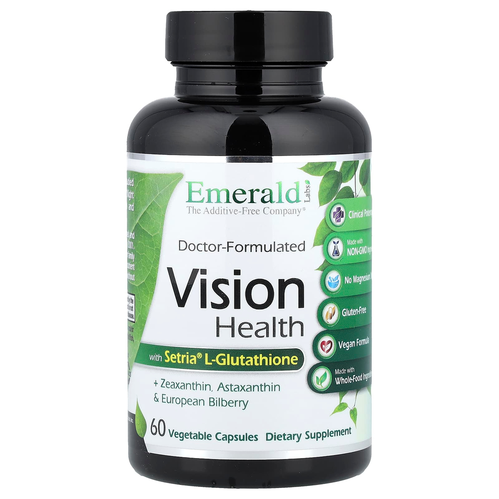Emerald Laboratories, Vision Health, 60 растительных капсул