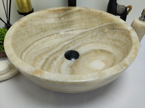 Раковина из оникса Bowl Yellow TinLip BO-60505 45*45*17