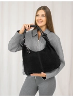 сумка большая через плечо шоппер натуральная замша