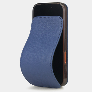 Кожаный чехол для iPhone 17 Pro Max, теленок цвета синий королевский