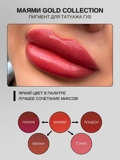 MIAMI - гибридный пигмент для татуажа от A.Sivak