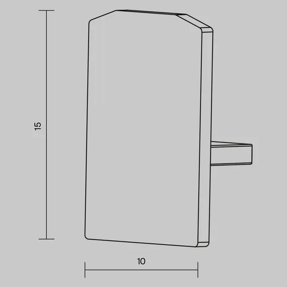 Заглушка для шинопровода, 2 шт. Levity Technical tra184ec-1b