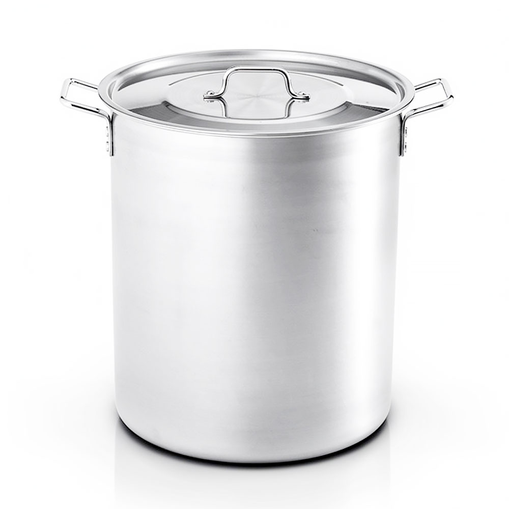 Котел 50л d40см h44см, высокий сварной, клепанные ручки "Общепит"