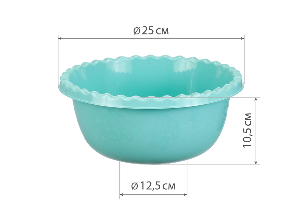 Миска круглая 3л М1312