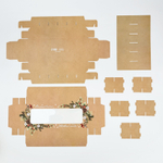 Коробка для 12 конфет Новогодняя ботаника, 26.5 х 10.5 х 3.5 см