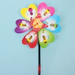 Ветрячок «Летняя полянка» d-22 см, 50 см, в ассортименте