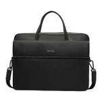 CALVIN KLEIN Polyester One Shoulder Crossbody Handheld Laptop Bag Men"s Black