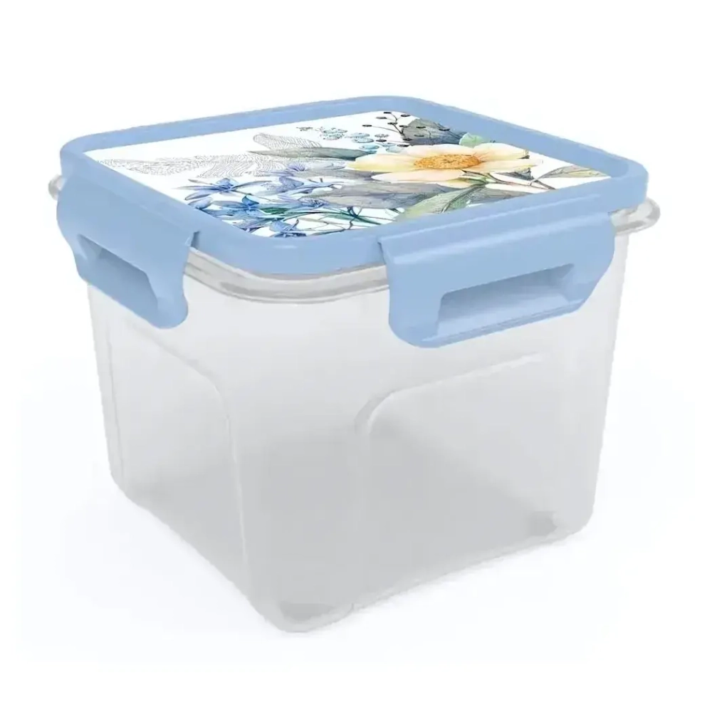 Контейнер квадратный Цветущий сад 0,9л