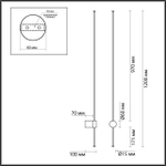 5677/15WL LEDIO LN23 346 чёрный Настенный светильник LED 15W 3000K 1100Лм 220V BRAM