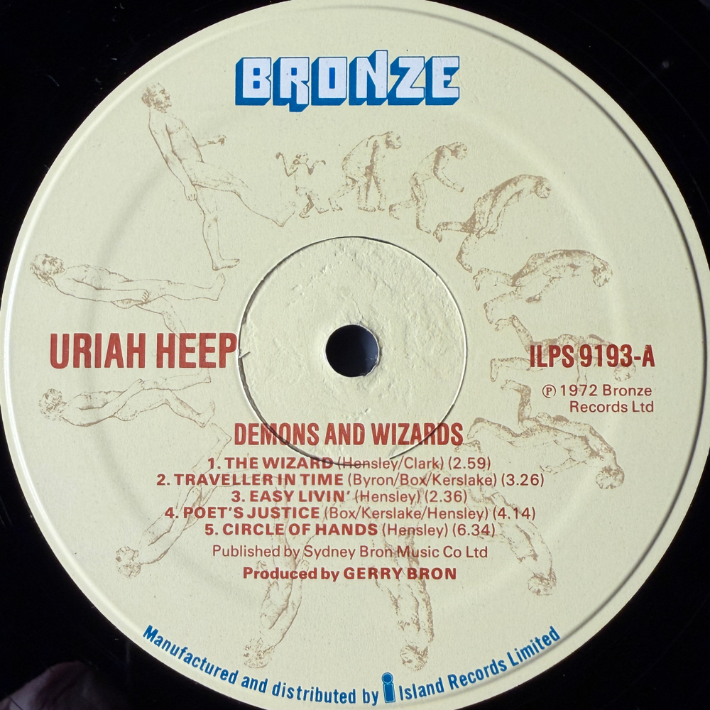 Uriah Heep ‎– Demons And Wizards (Англия)
