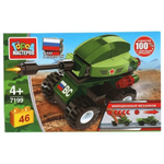 Конструктор пластмассовый ин. 46эл. "Танк" 7199-BY (Город мастеров)