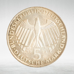Germany, 5 Deutsche Mark 1973, Frankfurt National Assembly, Silver, AU