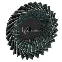 Лепестковый торцевой круг Karnasch Ø75 мм, Р40, ZIRCONIUM FLEX-ELAST MINI, артикул 12.1080.075.040