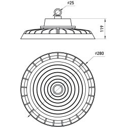 Светильник светодиодный ЭРА SPP-407-090-50K-240 240Вт 5000K IP65 КСС Г 90° гарантия 5 лет