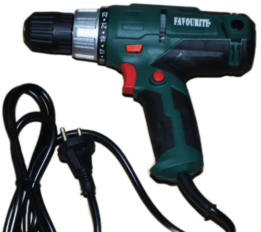 Сетевой шуруповёрт FAVOURITE ID 600/2S 600Вт, 35Hm, 0-300/0-1000об/мин(102106002)
