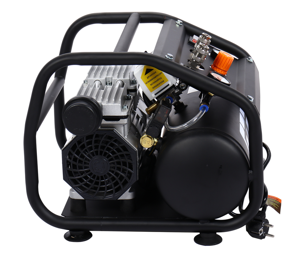 Компрессор пневматический 220В 0.55кВт 8атм. 60л/мин. ресивер-8л поршневой безмасляный GTE