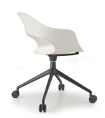 Кресло офисное пластиковое Scab Design Lady B, черный, лен