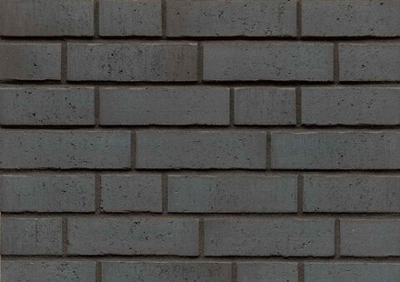 Feldhaus Klinker, R777NF14, Vascu Anthracit Azul, 240x14x71 - Клинкерная плитка для фасада и внутренней отделки