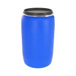 Бочка пластиковая ЗТИ Open Top, с крышкой и хомутом, 227 л---