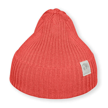 Шапка вязаная (коралл)