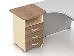 К37 Модерн (М23+М36+М20) Тумба приставная левая 500х600х740