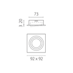 011625 Светильник SINGO BASE Quad X1 MR16 ЧЕРHЫ