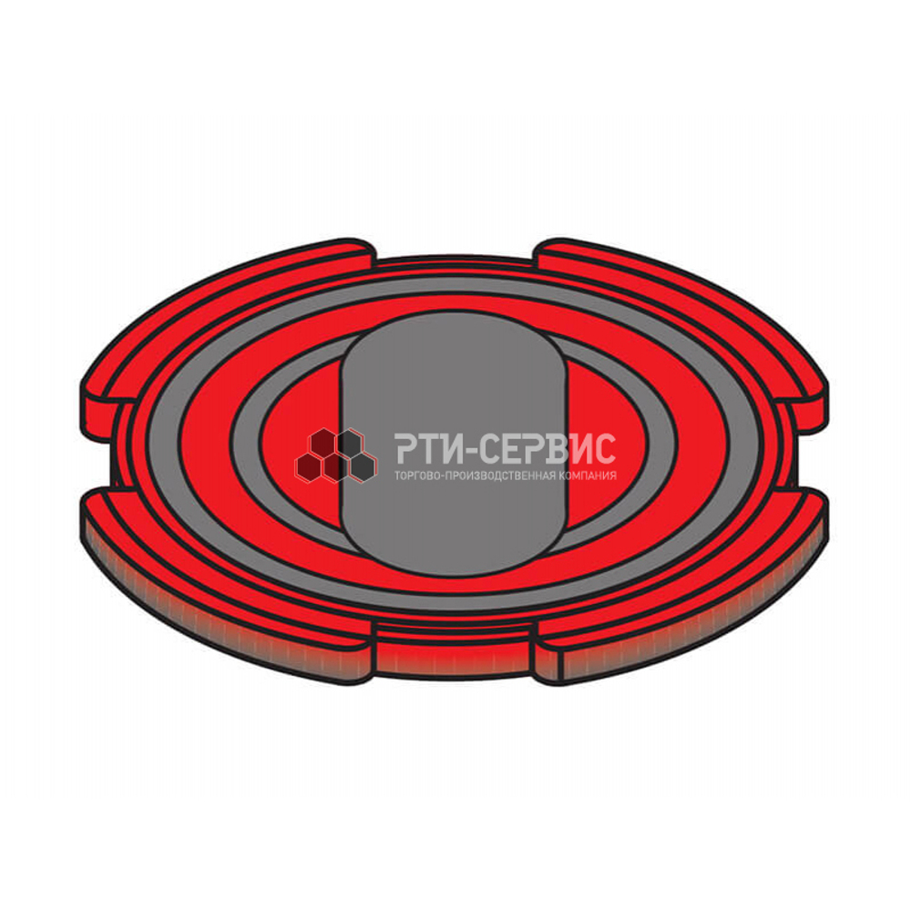 Резиновая накладка (РТИ-СЕРВИС 1044) для подкатного домкрата "Nordberg"