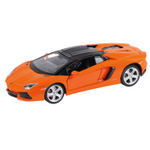 Модель 1:24 Lamborghini Aventador Roadster, оранжевый, откр. двери и багажник, свет, звук