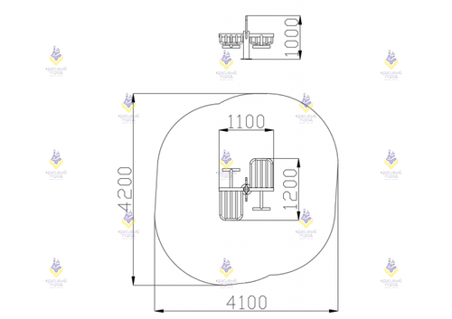 Уличный тренажер «двойной Пресс»