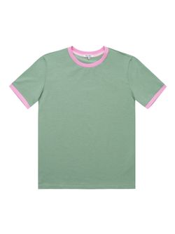 Женская футболка эвкалипт/розовый - folly dot.