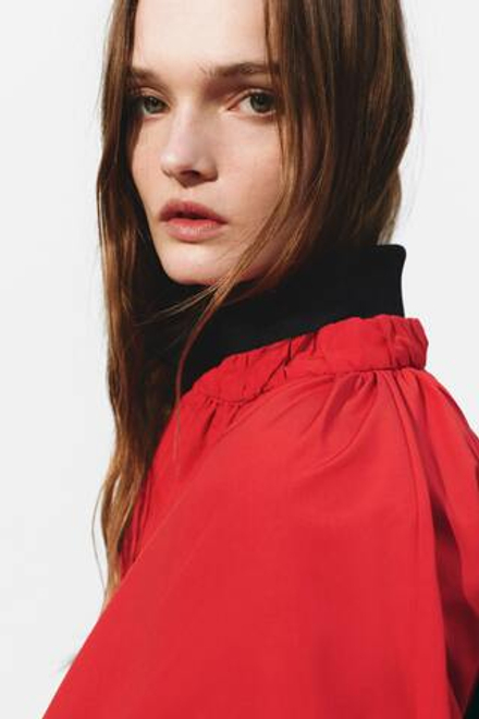 H&M Куртка-бомбер, ярко-красный