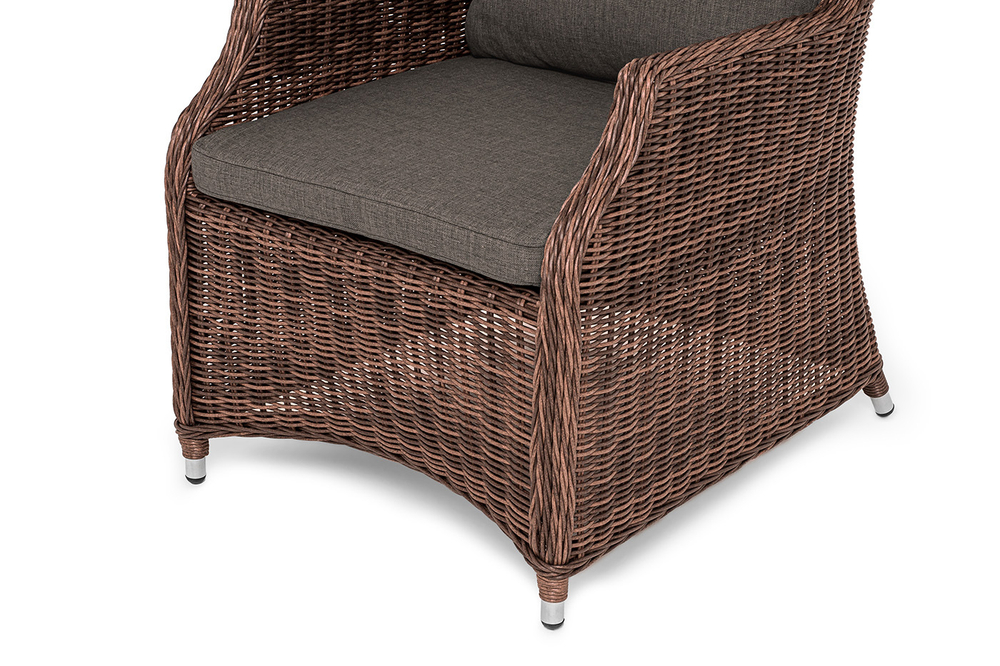 "Неаполь" плетеный стул из искусственного ротанга, цвет коричневый